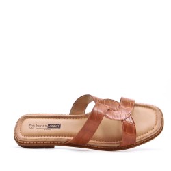 Grande Taille 38-43- Sandale en simili cuir