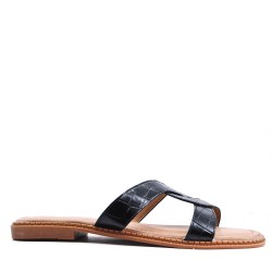 Large Size 38-43 - Faux leather sandal