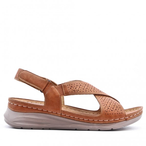 Grande Taille 38-43- Sandale en simili cuir