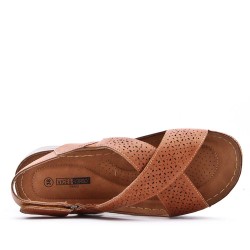 Grande Taille 38-43- Sandale en simili cuir