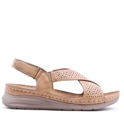 Grande Taille 38-43- Sandale en simili cuir