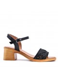 Big size 41-44 -Faux leather heeled sandal