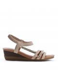 Grande Taille 38-43- Sandale en simili cuir