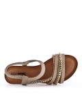 Grande Taille 38-43- Sandale en simili cuir