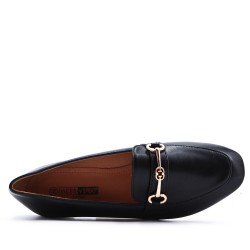 Large size - Faux leather ballerina