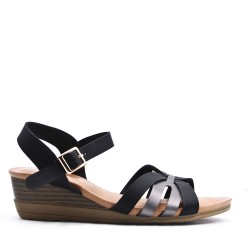 Grande Taille 38-43- Sandale en simili cuir