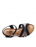 Grande Taille 38-43- Sandale en simili cuir