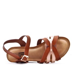 Grande Taille 38-43- Sandale en simili cuir