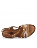 Grande Taille 38-43- Sandale en simili cuir