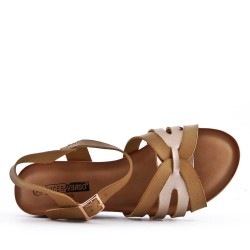 Grande Taille 38-43- Sandale en simili cuir