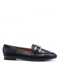 Large size 38-43 - Flat faux leather mocassin for women