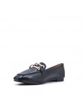 Large size 38-43 - Flat faux leather mocassin for women