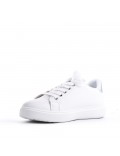 Women's faux leather lace up sneaker