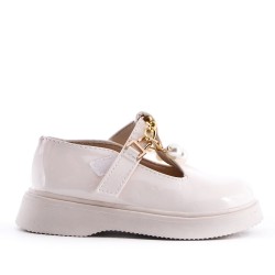 Child's derby in faux leather