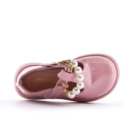 Child's derby in faux leather
