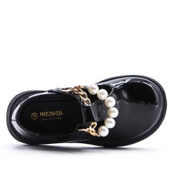 Child's derby in faux leather