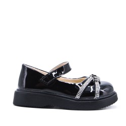 Child's derby in faux leather