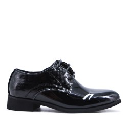 Child's derby in faux leather