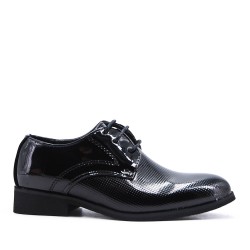 Child's derby in faux leather
