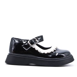 Child's derby in faux leather