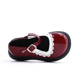 Child's derby in faux leather