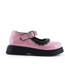 Child's derby in faux leather