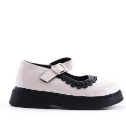 Child's derby in faux leather