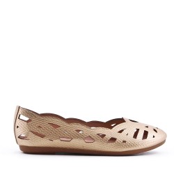 Comfort ballerina in faux leather