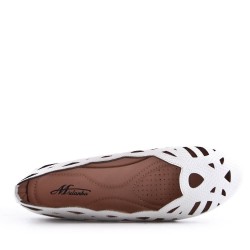 Comfort ballerina in faux leather