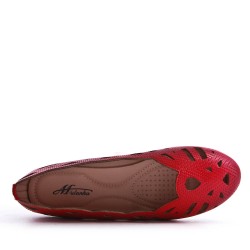 Comfort ballerina in faux leather