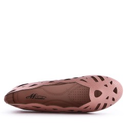 Comfort ballerina in faux leather