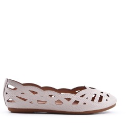 Comfort ballerina in faux leather