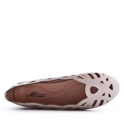 Comfort ballerina in faux leather