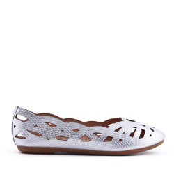 Comfort ballerina in faux leather