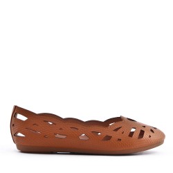 Comfort ballerina in faux leather