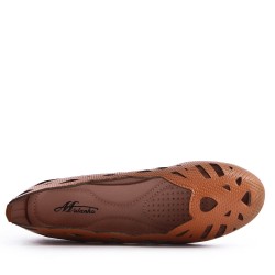 Comfort ballerina in faux leather