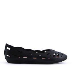 Comfort ballerina in faux leather