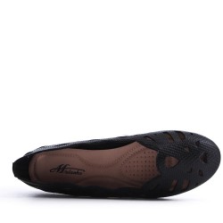 Comfort ballerina in faux leather