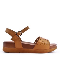 Sandale en simili cuir