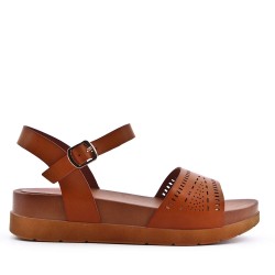 Sandale en simili cuir