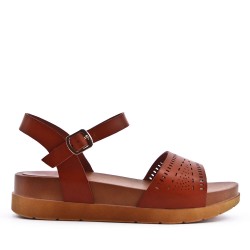 Sandale en simili cuir