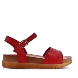 Sandale en simili cuir
