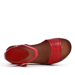 Sandale en simili cuir