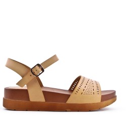 Sandale en simili cuir