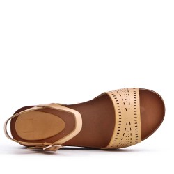 Sandale en simili cuir