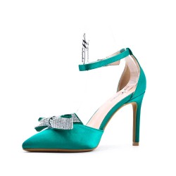 Faux leather heeled sandal