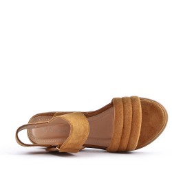 Faux suede sandal for women