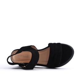 Faux suede sandal for women