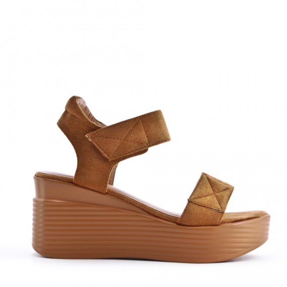 Faux suede sandal for women