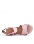 Faux suede sandal for women